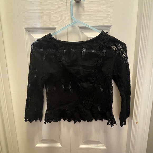 Black lace shirt - Picture 1 of 3